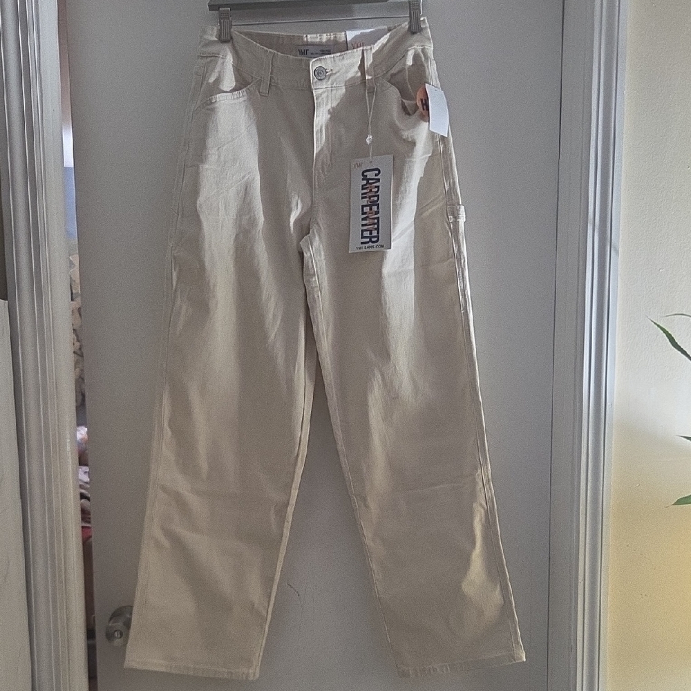 YMI Carpenter Cargo Pants in Beige